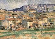 Paul Cezanne near the village garden oil on canvas